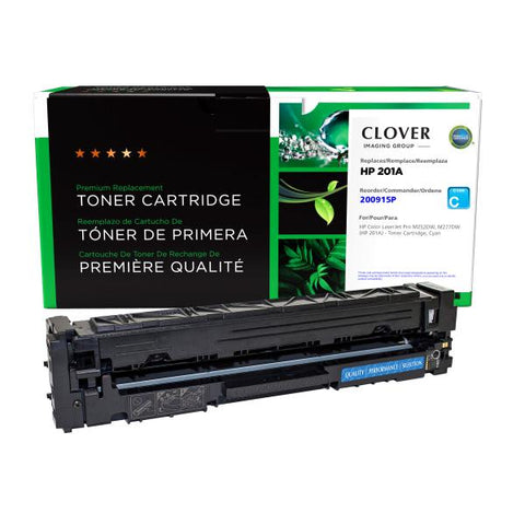 Clover Technologies Group, LLC Remanufactured Cyan Toner Cartridge (Alternative for HP CF401A 201A) (1400 Yield)