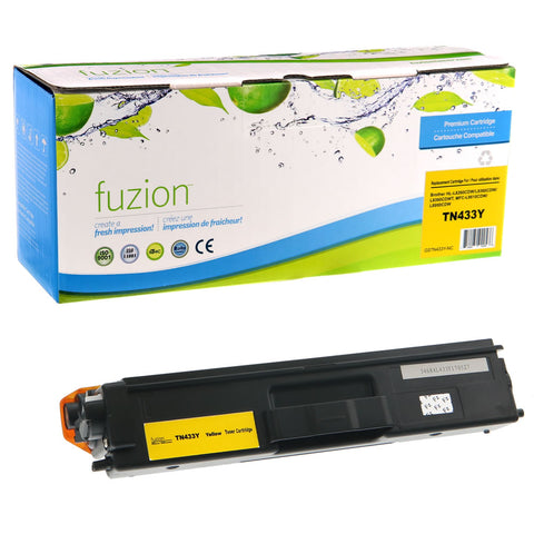 Fuzion Brother TN433Y Compatible Toner - Yellow