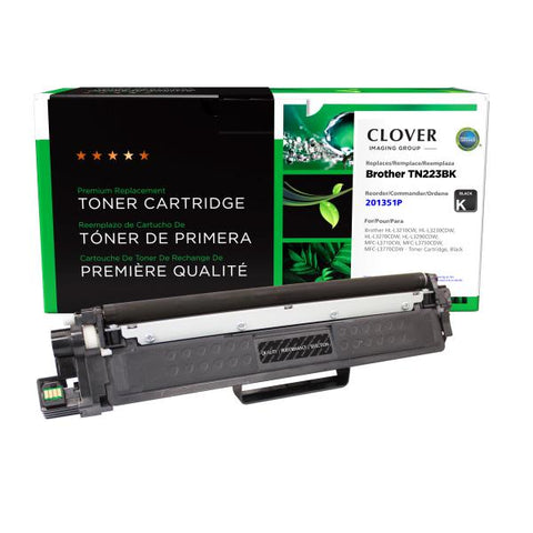 Clover Technologies Group, LLC Remanufactured Black Toner Cartridge for Brother TN223