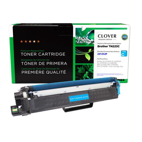Clover Technologies Group, LLC Remanufactured Cyan Toner Cartridge for Brother TN223