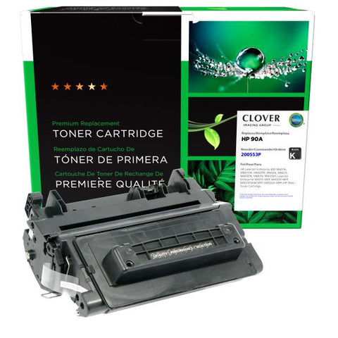 Clover Technologies Group, LLC Remanufactured Toner Cartridge (Alternative for HP CE390A 90A) (10000 Yield)