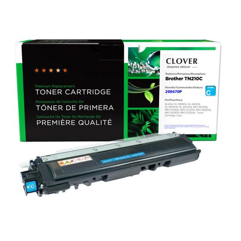 Clover Technologies Group, LLC Remanufactured Cyan Toner Cartridge for Brother TN210