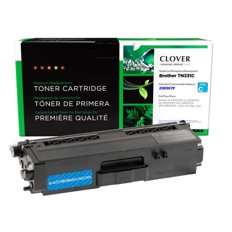 Clover Technologies Group, LLC Remanufactured Cyan Toner Cartridge for Brother TN331