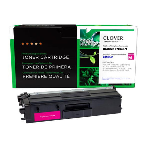 Clover Technologies Group, LLC Remanufactured Extra High Yield Magenta Toner Cartridge for Brother TN436M