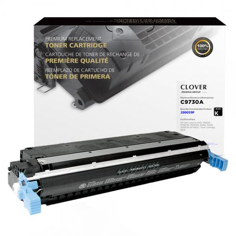 Clover Technologies Group, LLC Remanufactured Black Toner Cartridge for HP C9730A (HP 645A)