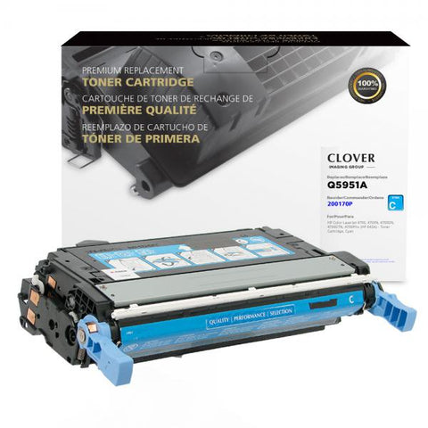 Clover Technologies Group, LLC Remanufactured Cyan Toner Cartridge for HP Q5951A (HP 643A)