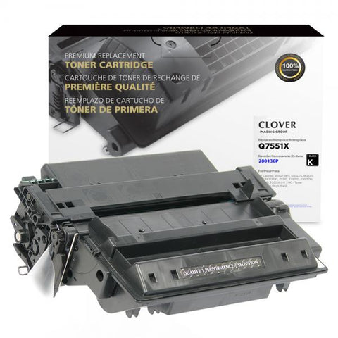 Clover Technologies Group, LLC Remanufactured High Yield Toner Cartridge for HP Q7551X (HP 51X)