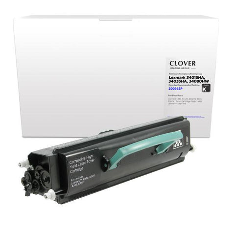 Clover Technologies Group, LLC Remanufactured High Yield Toner Cartridge (Alternative for Lexmark 34015HA 34035HA 12A8305) (6000 Yield)