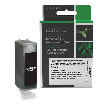 Clover Technologies Group, LLC Remanufactured Black Ink Cartridge (Alternative for Canon 2945B001 PGI-220) (324 Yield)