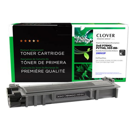 Clover Technologies Group, LLC Remanufactured High Yield Toner Cartridge (Alternative for Dell P7RMX PVTHG 593-BBKD) (2600 Yield)