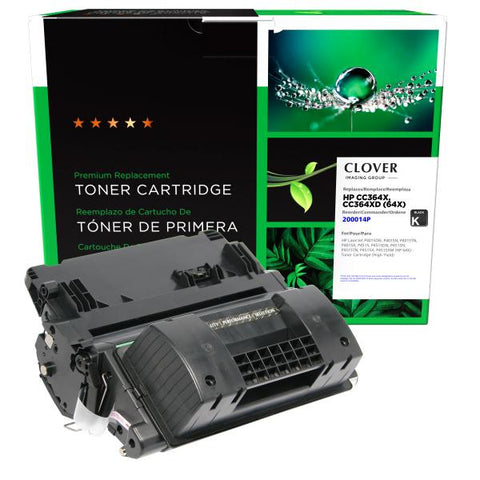 Clover Technologies Group, LLC Remanufactured High Yield Toner Cartridge for HP CC364X (HP 64X)