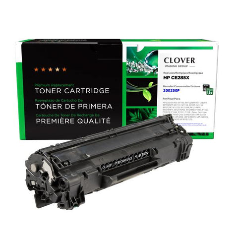 Clover Technologies Group, LLC Remanufactured Extended Yield Toner Cartridge (Alternative for HP CE285A 85A) (2300 Yield)