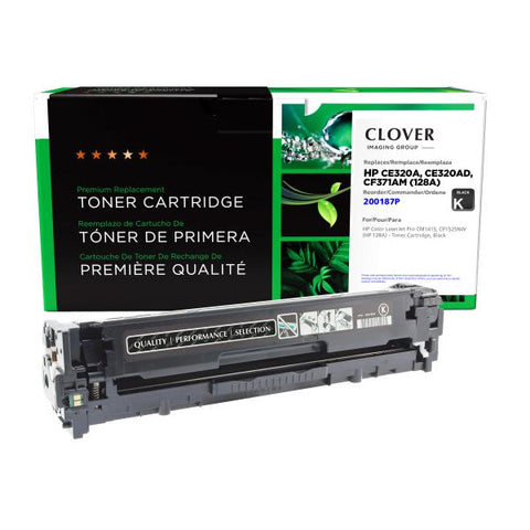Clover Technologies Group, LLC Remanufactured Black Toner Cartridge for HP CE320A (HP 128A)