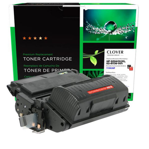 Clover Technologies Group, LLC Remanufactured High Yield MICR Toner Cartridge for HP Q5942X (HP 42X), TROY 02-81136-001