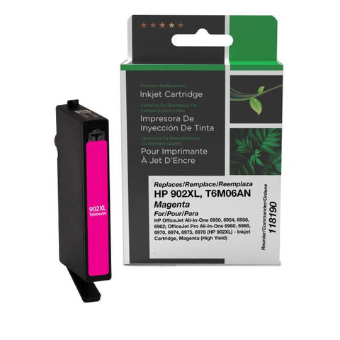 Clover Technologies Group, LLC Remanufactured High Yield Magenta Ink Cartridge for HP T6M06AN (HP 902XL)
