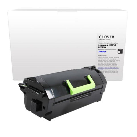 Clover Technologies Group, LLC Remanufactured High Yield Toner Cartridge for Lexmark MS710/MS711/MS810/MX710/MX810/MX811