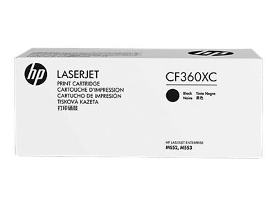 HP 508X (CF360XC) High Yield Black Original LaserJet Contract Toner Cartridge (12500 Yield)