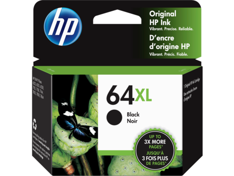 HP 64XL (N9J92AN#140) BLACK ORIGINAL INK CARTRIDGE