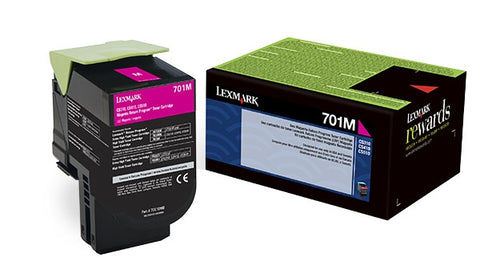 Lexmark (701M) Magenta Return Program Toner Cartridge (1000 Yield)
