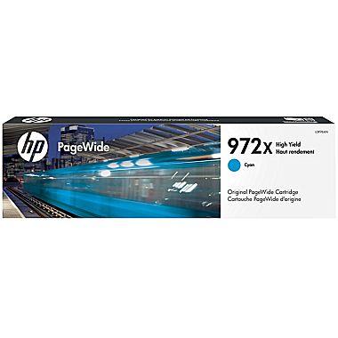 HP 972X (L0R98AN) High Yield Cyan Original PageWide Cartridge (7000 Yield)