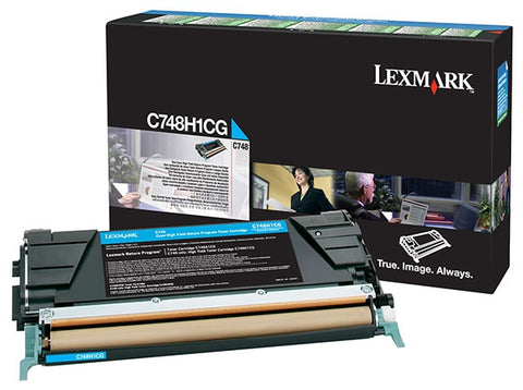 Lexmark High Yield Cyan Return Program Toner Cartridge (10000 Yield) (For Use in Model C748)