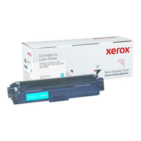 Xerox<sup>&reg;</sup> Remanufactured Cyan Standard Yield Everyday Toner from Xerox, alternative for Brother TN221C